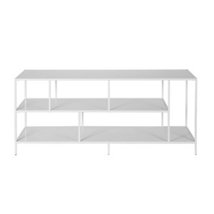 Three Shelf TV Stand in White - Henn&Hart - 1 of 4