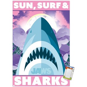 Trends International Jaws - Sun, Surf & Sharks Unframed Wall Poster Prints - 1 of 4