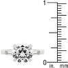 Slickblue Radiant 2.9 Ct. Triple Stone Engagement Ring for Women with Round and Baguette Stone Cuts, Size 5 to 10 - 3 of 4