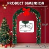 Angel Sar Christmas Arch Garland 94.5x104.3 in with 1860 Branches, Holiday Wedding Party Decoration for Indoor & Outdoor - 3 of 4