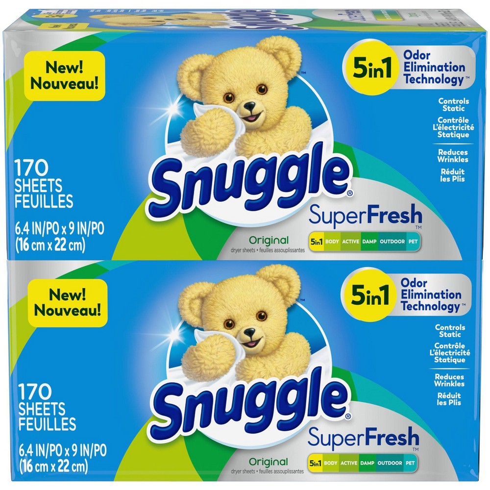 Snuggle Plus SuperFresh Original Fabric Softener Dryer Sheets - 340ct