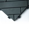 Courtyard Casual Plastic Deck Tiles - Herringbone Pattern Charcoal Gray Color Pack of 9 - 2 of 4