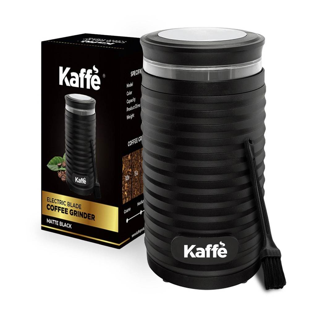 Photos - Coffee Makers Accessory Electric Coffee Blade Grinder - Black  NEW ROUND(Cleaning Brush Included)