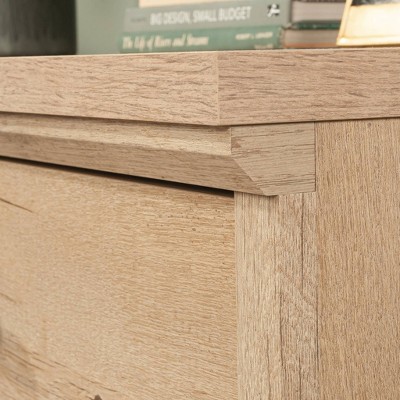 Prime Oak Double Dresser with Black Hardware and Deep Drawers
