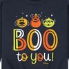 Men's - Disney - Boo To You Graphic Fleece Sweatshirt - 2 of 4