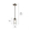 Kichler Lighting Winslow 1 - Light Pendant in  Brushed Nickel - 4 of 4