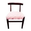 Moti Upholstery Aaron 21" Mid-Century Faux Fur & Solid Wood Accent Chair in Pink - 4 of 4