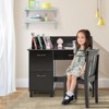 Infans Kids Wooden Study Desk & Chair Writing Table w/Drawer Storage Cabinet - 4 of 4