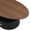 PAGED Modern Nesting Coffee Table Set of 2 Elegant Design Center Table with Metal Frame for Living Room, Office - 3 of 4
