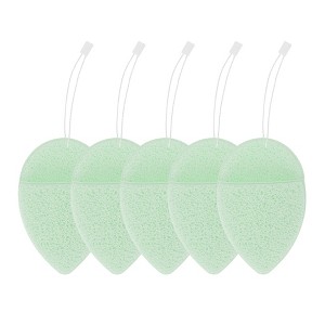 Unique Bargains Teardrop-shaped Compressed Facial Sponge 5 Pcs - 1 of 4
