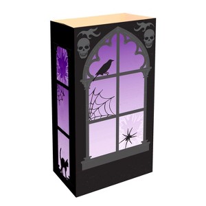 LumaBase Paper Luminaria Bags, Haunted Window - Set of 24 - 1 of 4