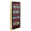 Stupell Industries Rustic Football Phrases, 15" x 31" - 3 of 4