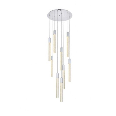 Elegant Lighting Weston 9 - Light Pendant in  Chrome