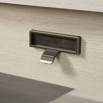 Chalked Chestnut Executive Desk with Integrated File Storage