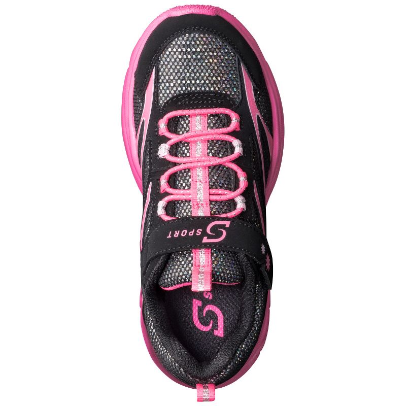 Girl's S Sport Designed by Skechers&#8482; One Strap Sneaker - Black 13, 2 of 4