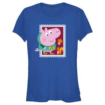 Juniors Womens Peppa Pig Fall Frame T-Shirt