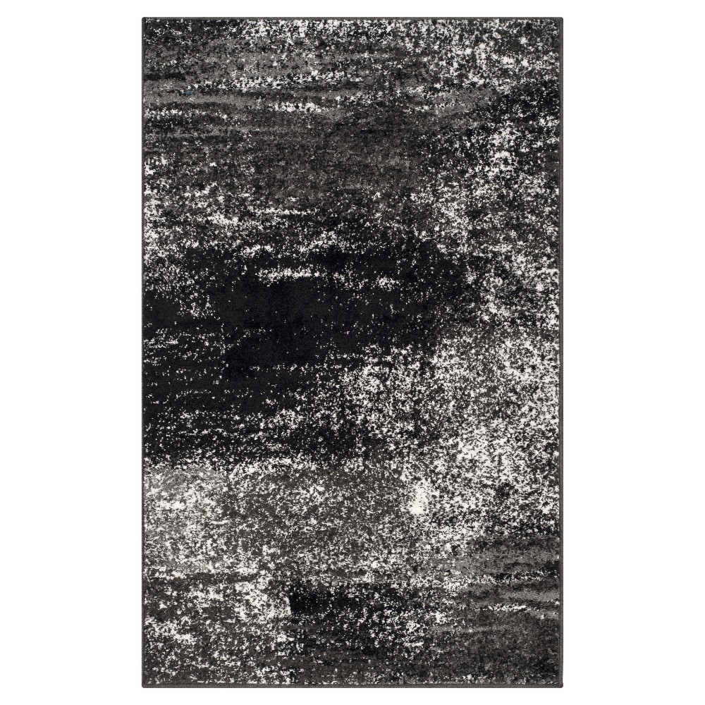 Nykko Area Rug - Silver/Black (4'x6') - Safavieh