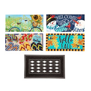 Evergreen Flag Sassafras Doormat Four Seasons Set of 5 - 1 of 4