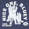 Seven Times Six Bluey Shirt Men's Nice One Strike And Squash Adult Short Sleeve Graphic Tee Blue - 3 of 3