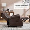 KWPZQEB Modern Recliner Chair for Adults, Home Theater Seating with Massage and Heat, Faux Leather Recliners Sofa Chair for Living Room - 4 of 4