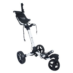 Axglo V2 Golf Push Cart - 3-Wheel - Patented 1-Step Folding System - 1 of 4