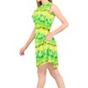 LA LEELA Women's Summer Loose Swimwear Bathing Suit Cover Ups Mini Beachwear Vacation Dress Swim Suit for Women - 3 of 4