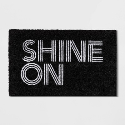 1'6"x2'6" Shine on Doormat Black - Room Essentials™