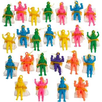 Kicko 24" x 1.75" Assorted Colors Cool Airborne Action Figures - 24 pack