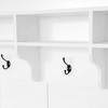 Cesicia 47.2'' Wide Hall Tree with Bench, Shoe Storage, 3 Hanging Hooks & Open Storage Space, Coat Rack - 4 of 4