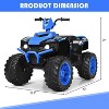 Infans 12V Kids 4-Wheeler ATV Quad Ride On Car w/ LED Light & Music - 2 of 4