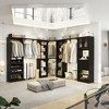 Aheaplus 100" × 100" Closet System wth Door and Wooden Drawers(Adjustable Width) - 2 of 4