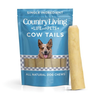 Country Living 5”-7” Cow Tails Dog Chews – 10 Count Bag