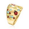 Ross-Simons 2.10 ct. t.w. Multi-Gemstone Ring in 18kt Gold Over Sterling - 4 of 4