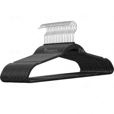 DEILSY Durable Non-Velvet Plastic Hangers, Slim and Space Saving