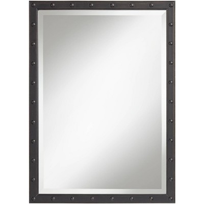 Uttermost Braddock Black 28" x 38" Frame Wall Mirror