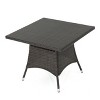 NicBex 40.25" Outdoor Dining Table,Square Rattan/Wicker Patio Table for 2 to 4 Chairs,Outdoor Furniture,Teak/Beown - 4 of 4