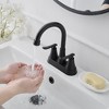 BWE 4 in. Centerset 2-Handle High-Arc Bathroom Faucet - 4 of 4