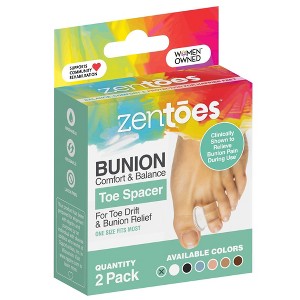 ZenToes Single Loop Toe Spacer for Bunion Pain Relief - 2pk - 1 of 4