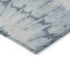 Denim Blue And Sky Blue Abstract Washable Indoor Outdoor Area Rug - 4 of 4