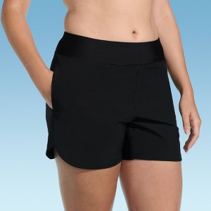 Lands' End Women's 5" UPF 50 Swim Shorts - 1 of 3