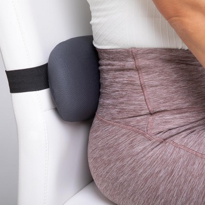 Adjustable Polyester Lumbar Support Roll with Moisture-Wicking Mesh