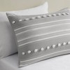 Gracie Mills Dorian Contemporary Striped Clipped Jacquard Comforter Set - 3 of 4