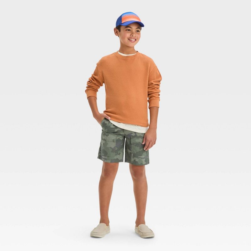 Boys' Relaxed 'At the Knee' Pull-On Cargo Shorts - Cat & Jack™, 4 of 5
