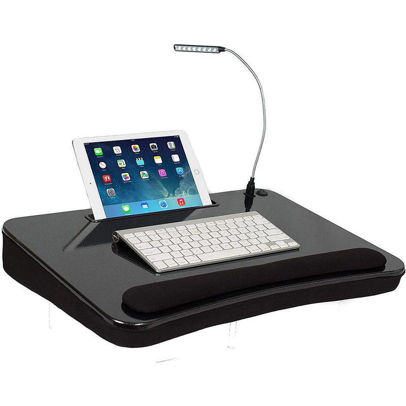 Sofia + Sam XLG Deluxe Lap Desk with Tablet Slot - Black, 1 of 4