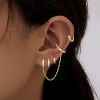 Small Gold Huggie Hoop Earrings Set for Women Men Hypoallergenic 14K Plated Stack Cartilage Earrings, Multiple Piercing - 2 of 4