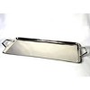 Jiallo Silver Stainless Steel Rectangular tray w/handles 26.75 x 10" - 2 of 3