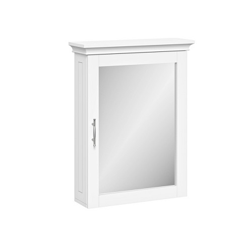 Costway Mirrored Medicine Cabinet Wall-mounted Bathroom Storage Organizer  W/shelf Grey : Target