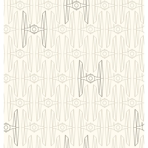 Star Wars Tie Fighter Peel And Stick Wallpaper Tan Roommates Target