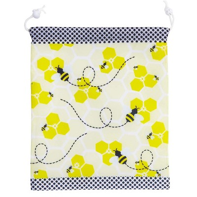 12 Pack Bumble Bee  Kids Party Favor Bags Drawstring Gift Bag for Girls Boys