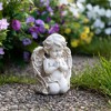 Northlight 6" Weathered Praying Cherub Outdoor Garden Statue - 2 of 4